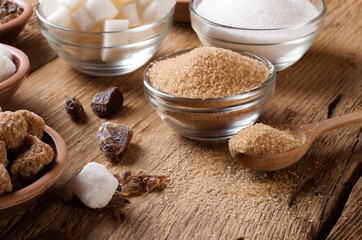 Various kinds of sugar