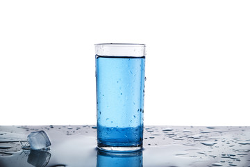 Glass of water isolated