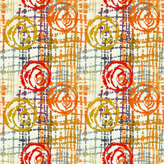 Abstract art vintage seamless pattern