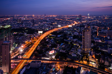 Fototapeta na wymiar タイ・バンコクの夜景