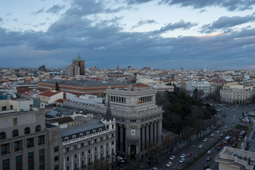 View of Madrid from circulo de bellas artes