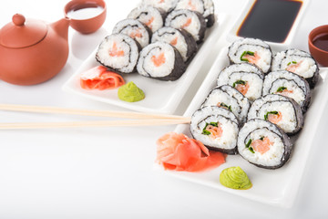 Salmon and cheese rolls