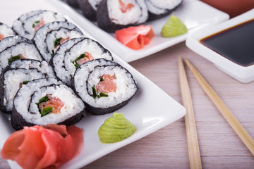 Sushi and roll