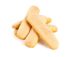 ladyfingers cookies isolated on white
