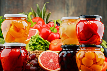 Composition with variety of organic vegetables and fruits