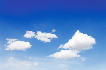 White Clouds on the blue sky