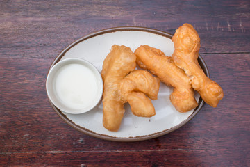 deep-fried dough stick or popularly known as You Tiao, popular c
