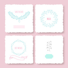 Invitation cards set