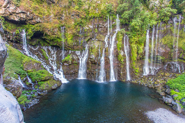 Fototapeta premium cascade de Grand Galet, Langevin, île de la Réunion 