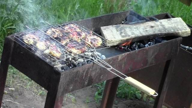 Приготовление Шашлыка и барбекю на природе.