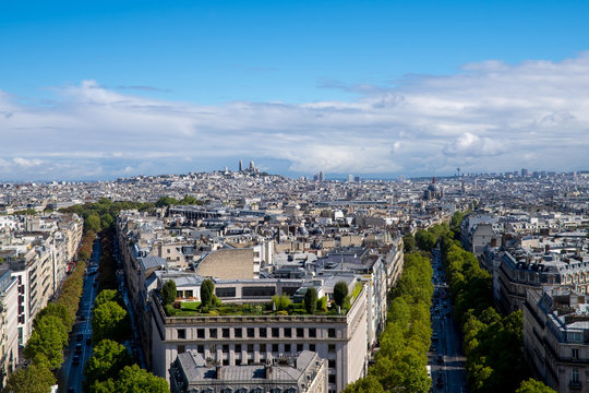 Frankreich, Paris, Blick vom Arm de Triumphe auf die Champs-Elys&eacute;es