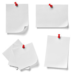 note paper push pin message