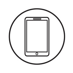 Thin Line Mobile Phone Icon Illustration design