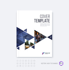 Brochure template layout, cover design annual report, magazine o