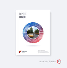 Abstract layout brochure template, cover design annual report in