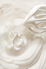 Fototapeta na wymiar cream meringue