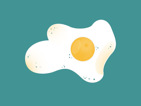 Illustration of fried eggs