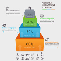 Business Infographics Vector illustration. can be used for workflow layout, banner, diagram, number options, step up options, web design.