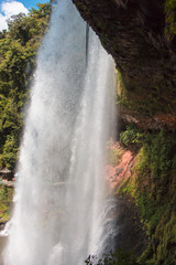 Fototapeta na wymiar big beautiful waterfall in the park Dambri, Vietnam