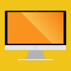 blank screen of computer display