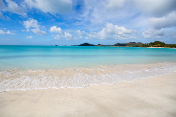 Idyllic beach at Caribbean