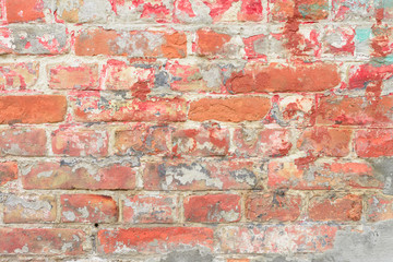 Brick texture with scratches and cracks