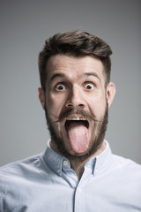 The tongue hanging out man 