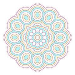 Bright abstract pattern, mandala.