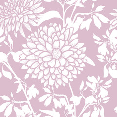 Floral seamless pattern. Flower background. Flourish seamless texture