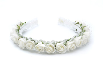 wreath on head  isolated