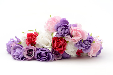 Three wreath isolated on white