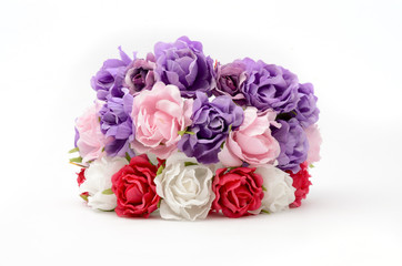 three wreath isolated on white