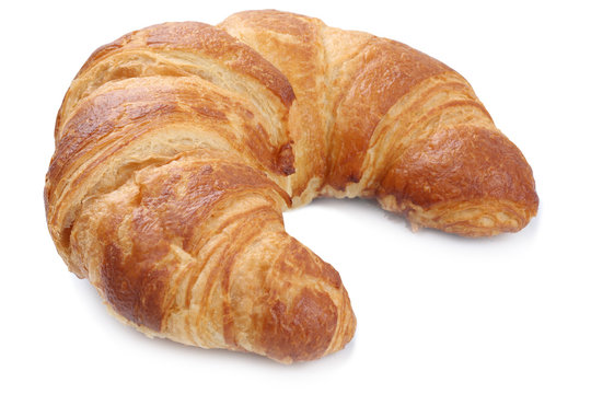 Croissant zum Frühstück Freisteller freigestellt isoliert
