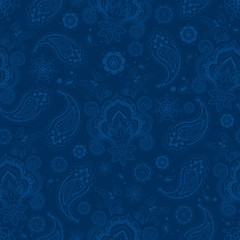 Vintage floral seamless pattern