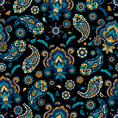 Vintage floral seamless pattern