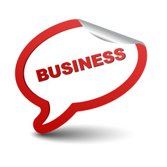 red vector element bubble business