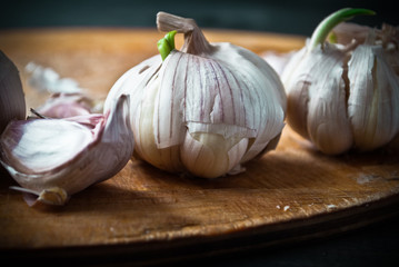 Whole head of garlic