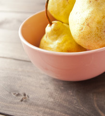Naklejka na ściany i meble Fresh yellow pears