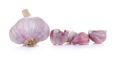 Garlic isolated on white background