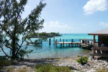 Fototapeta na wymiar Trauminsel, Exuma, Bahamas