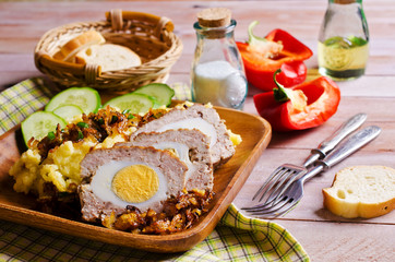 Meat Loaf with egg