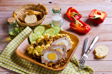 Meat Loaf with egg