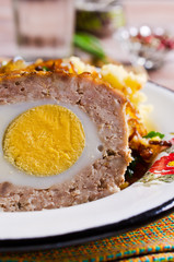 Meat Loaf with egg