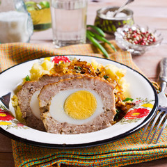 Meat Loaf with egg