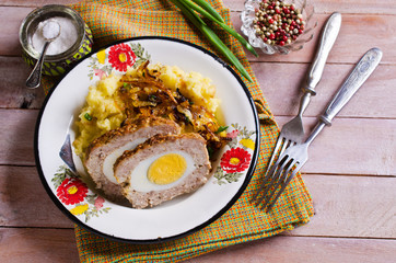 Meat Loaf with egg