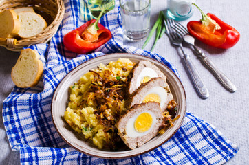 Meat Loaf with egg