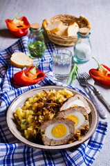 Meat Loaf with egg