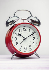 green alarm clock morning wake-up time