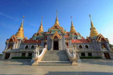 Fototapeta premium Phra Mahathat Chedi Phakdi Prakat is landmark of Prachuap Khiri Khan ,Thailand (6 March 2016)