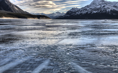 Abraham Lake Winter